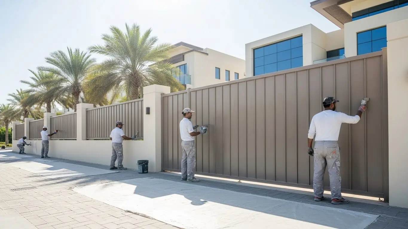 Professional Metal Fence Painting Across Dubai
